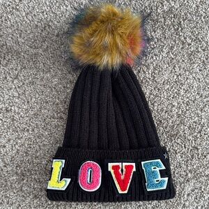 JOCELYN Love Winter faux fur black Hat